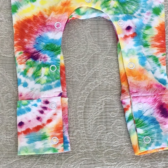 Posh Peanut totally tie dye racerback romper - Picture 3 of 3